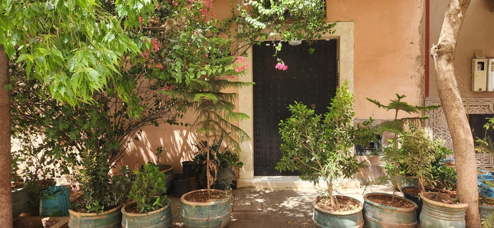 Appartement Riad 5Min A Pied De L'Aeroport Marrákes Kültér fotó