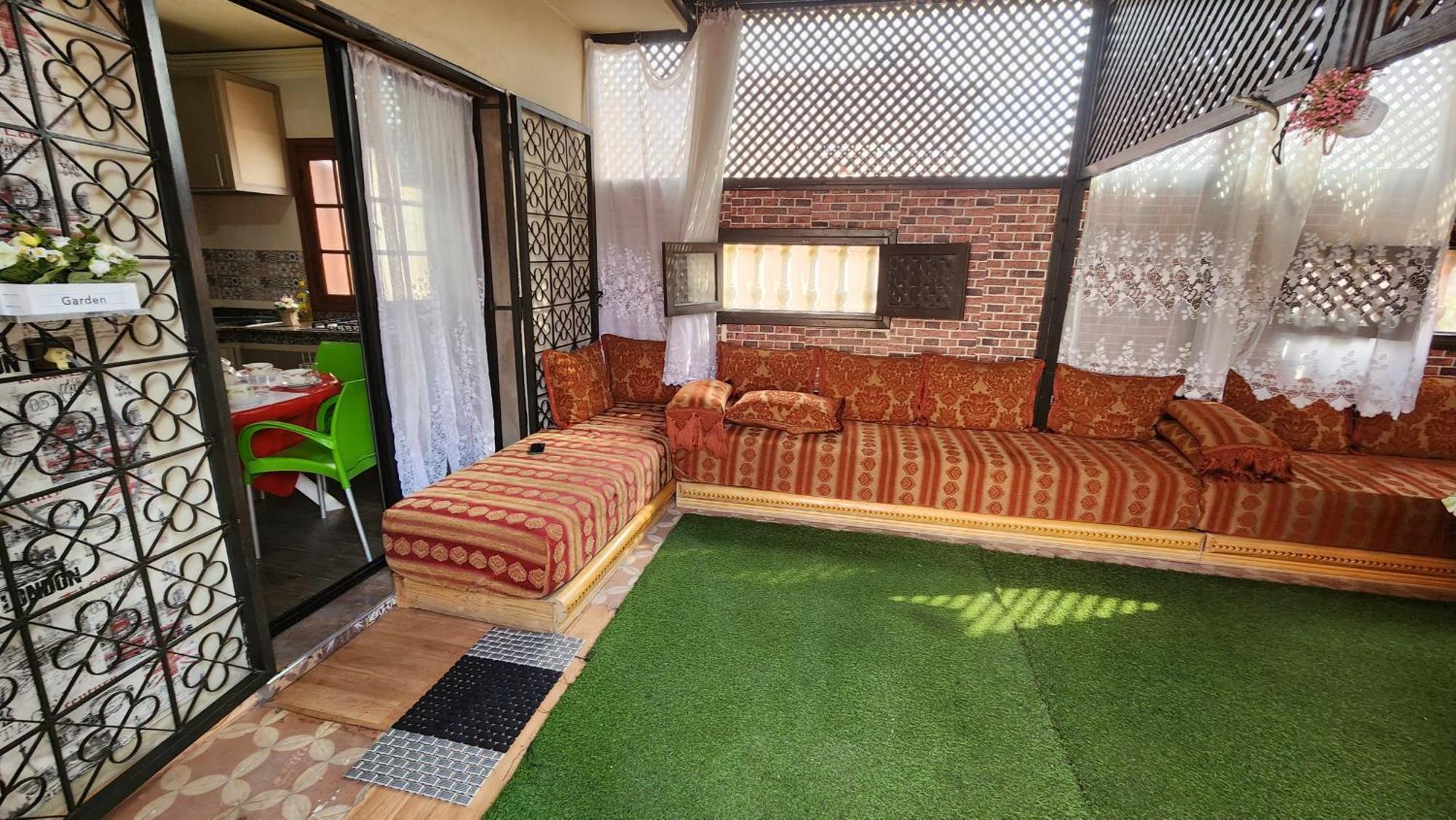 Appartement Riad 5Min A Pied De L'Aeroport Marrákes Kültér fotó