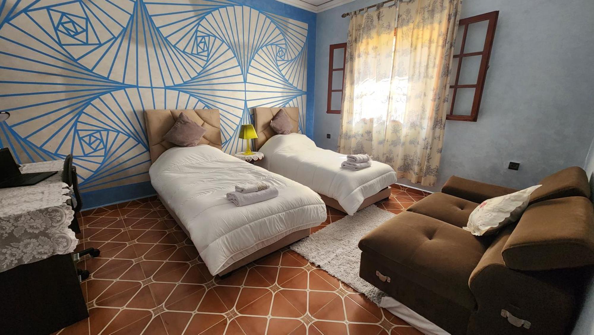 Appartement Riad 5Min A Pied De L'Aeroport Marrákes Kültér fotó