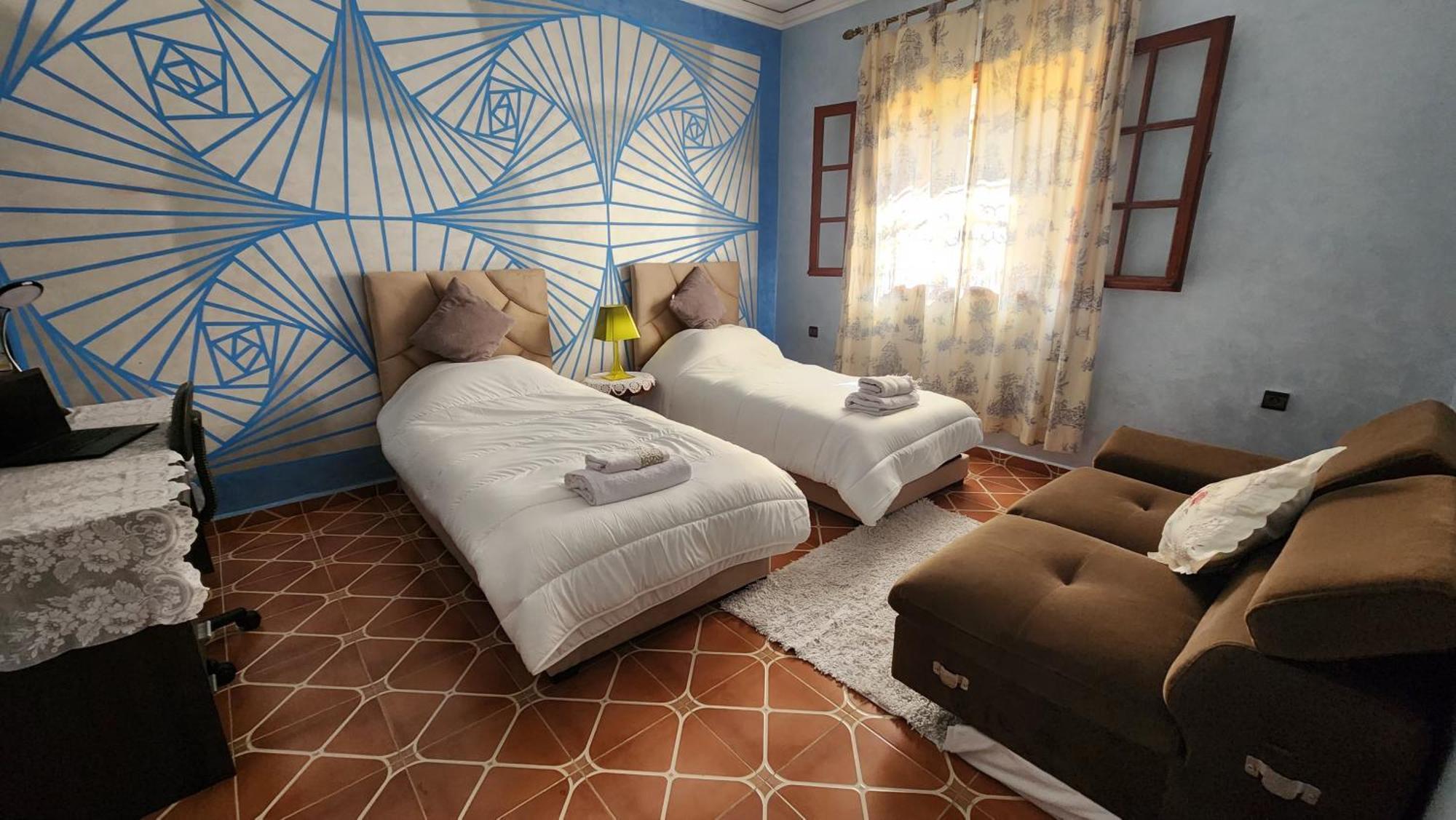 Appartement Riad 5Min A Pied De L'Aeroport Marrákes Kültér fotó